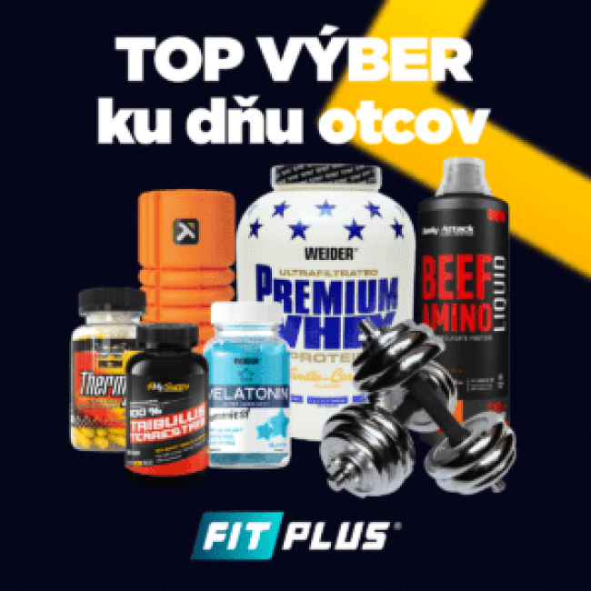 den otcov, fit plus, potes ho, nezabudni, protein, amino, harbinger, thermx, melatonin, tribulus, činky, nakladacie, jednoručky