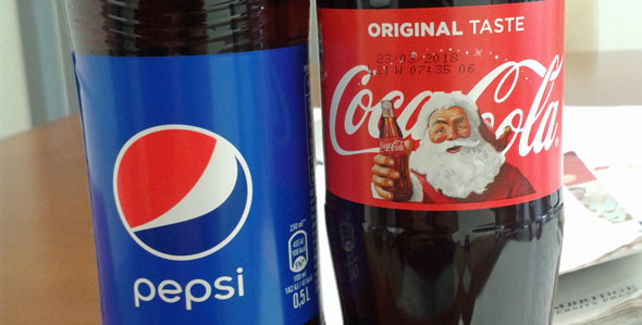 Pepsi coke santa